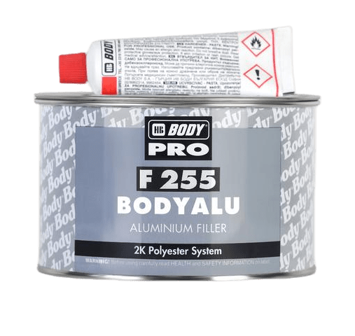 Шпатлевка BODY ALUMINIUM 255 с алюминиевым наполнителем 1кг