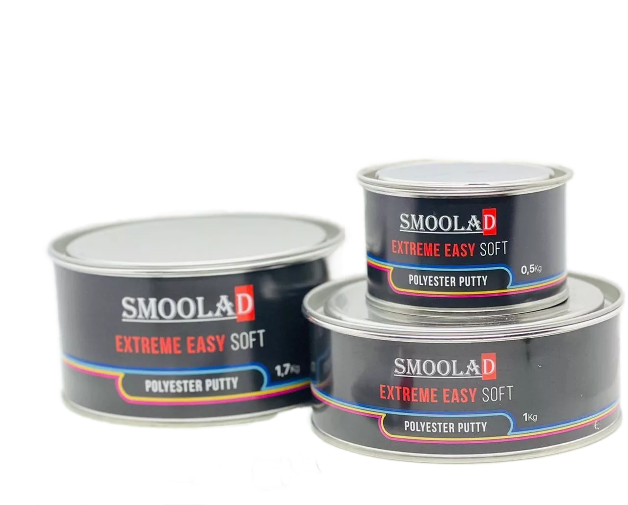 SMOOLAD BLACK Шпатлевка мягкая EXTREME EASY SOFT 1,7 кг с отв.