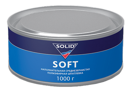 312.1000 SOLID SOFT Наполнительная среднезернистая шпатлевка 1000гр