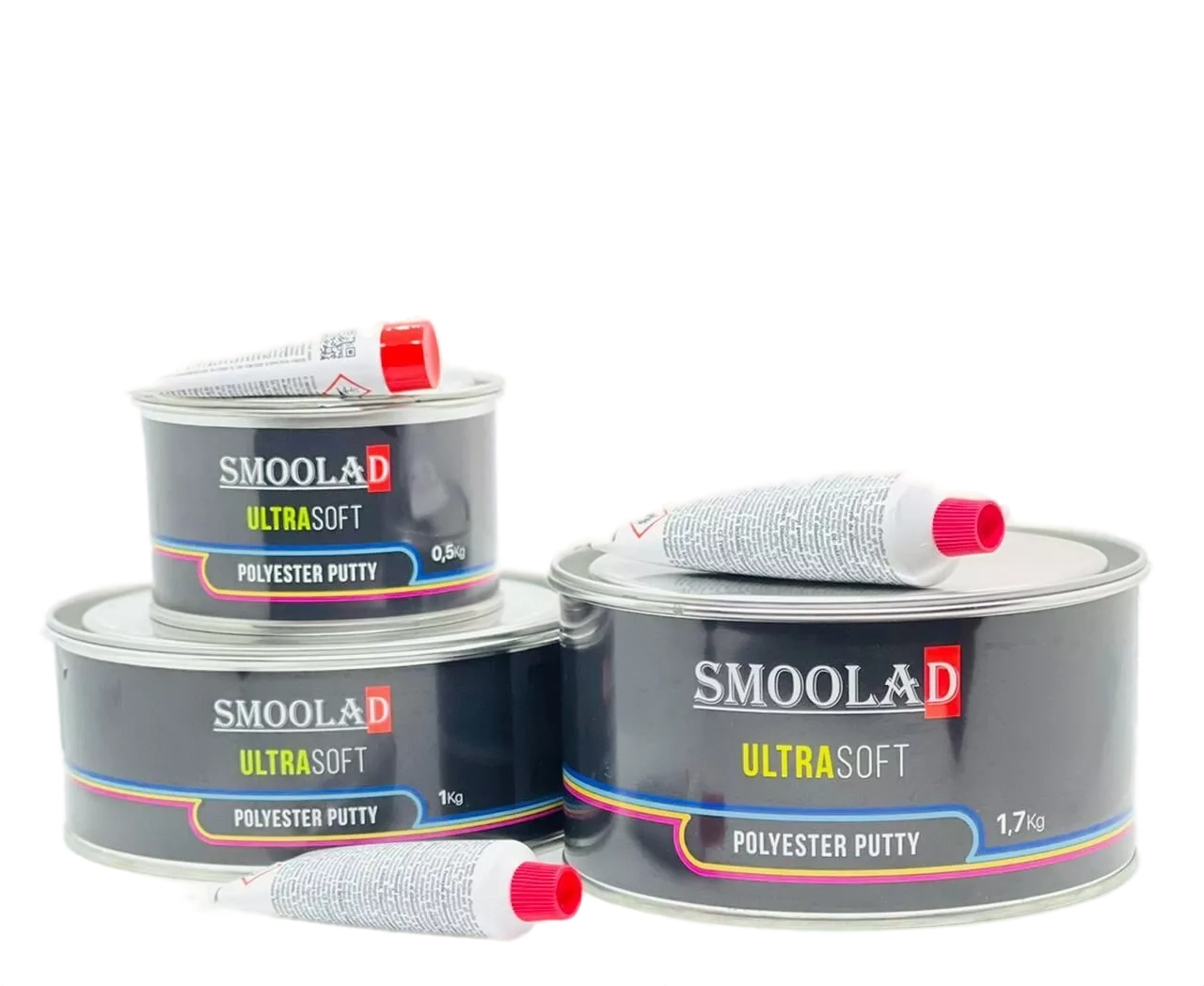 SMOOLAD BLACK Шпатлевка ULTRASOFT черная 1кг