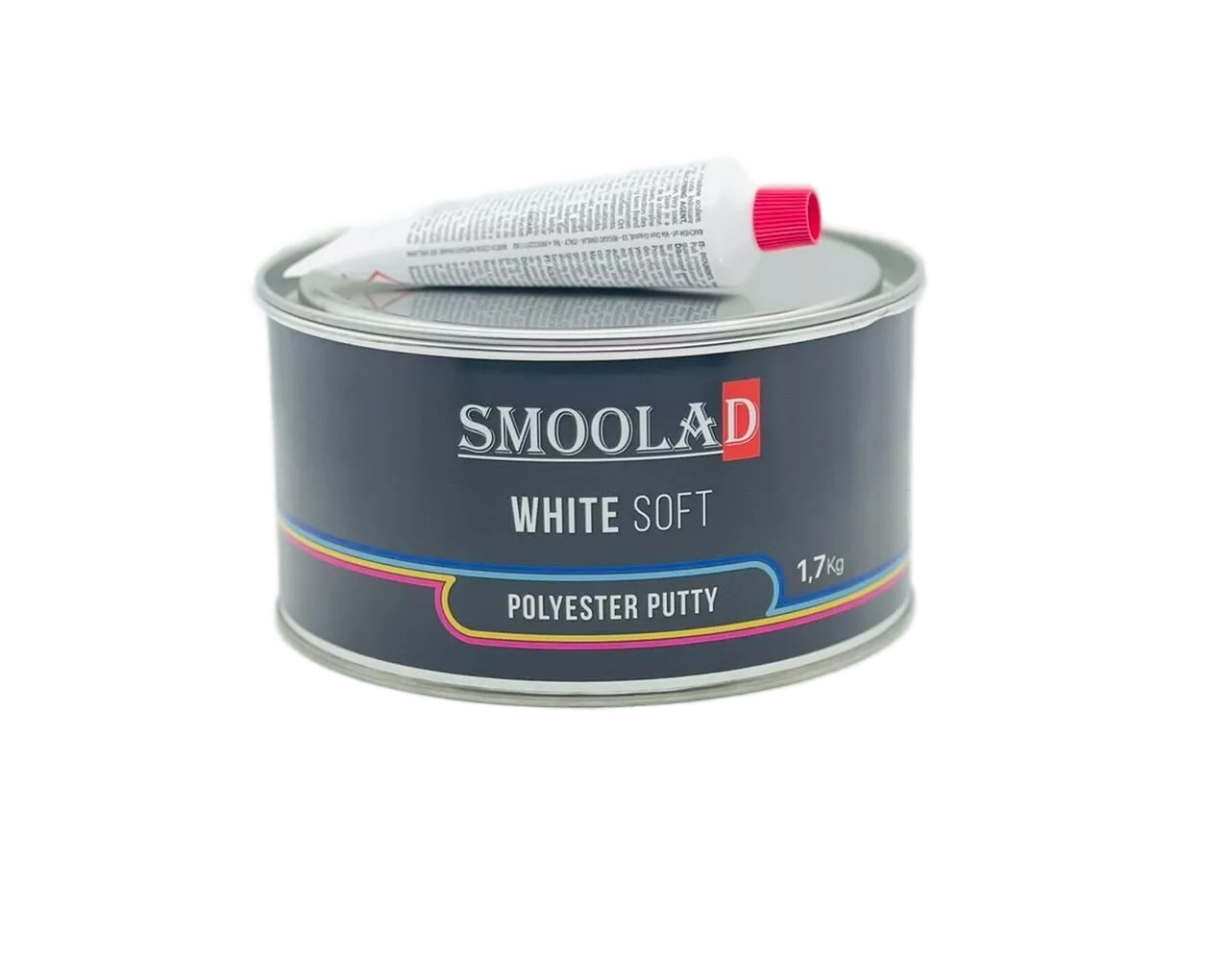 SMOOLAD BLACK Шпатлевка мягкая БЕЛАЯ - WHITE SOFT 1,7 кг с  отвердителем