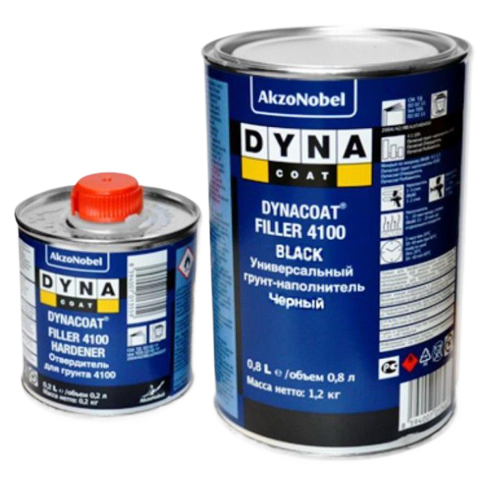 Dynacoat Грунт Filler  4100 черный 4+1 с отвердителем (комплект) 0,8л+0,2л