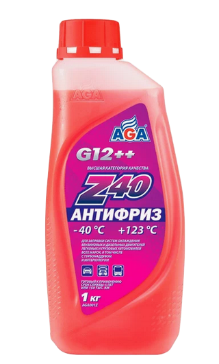 AGA001Z Антифриз, готовый к применению, красный Z40 946мл