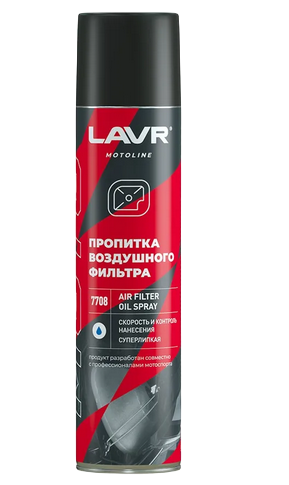 Ln7708 LAVR MOTO Пропитка для воздушных фильтров, 400мл