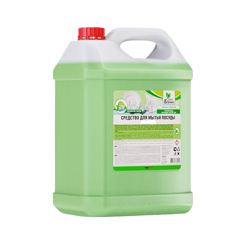 CG8041 Clean&Green Средство для мытья посуды Greeny Premium Лайм и мята 5кг