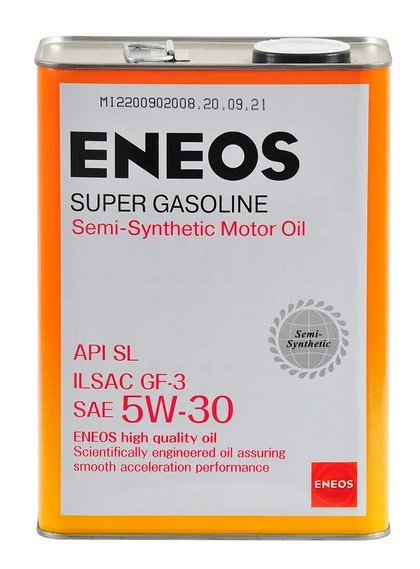 Eneos масло моторное Gasoline Semisynthetic 5w30 SL полусинтетическое 4л