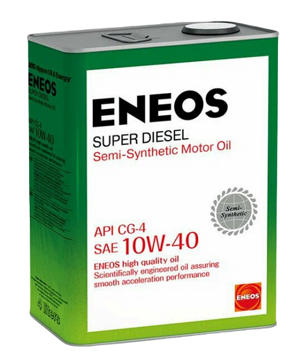 Eneos масло моторное Super Diesel Semisynthetic 10w40 CG-4 полусинтетическое 4л