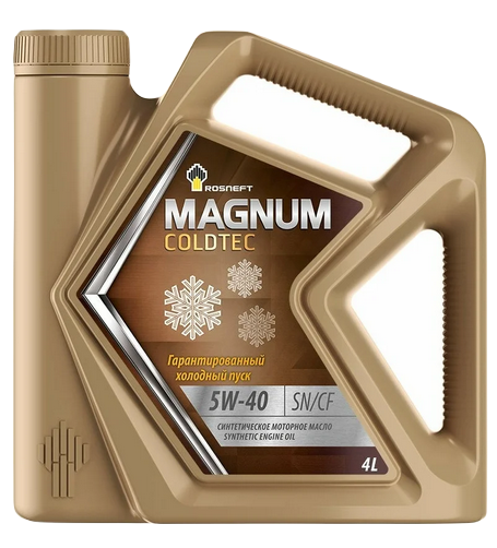 Роснефть масло моторное Magnum Coldtec 5w40 синтетическое 4л