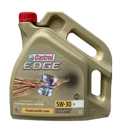 15668E CASTROL масло моторное EDGE LL SAE 5W30 Titanium синтетическое 4л