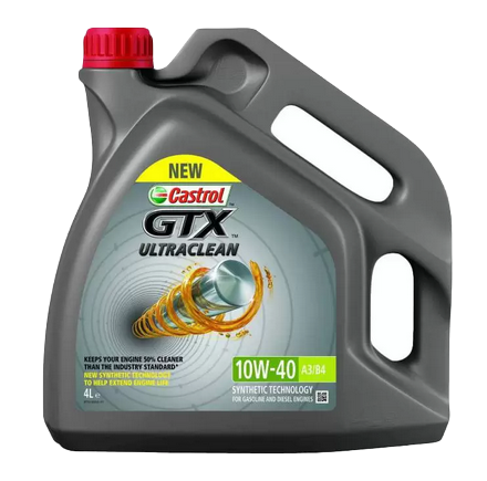 15A4EO CASTROL масло моторное GTX ULTRACLEAN 10W40 A3/B4 полусинтетическое 4л