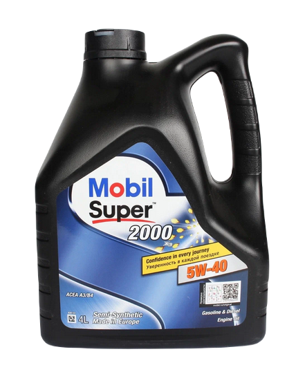 MOBIL 155337 масло моторное SUPER 2000 х3  5W40 полусинтетическое 4л