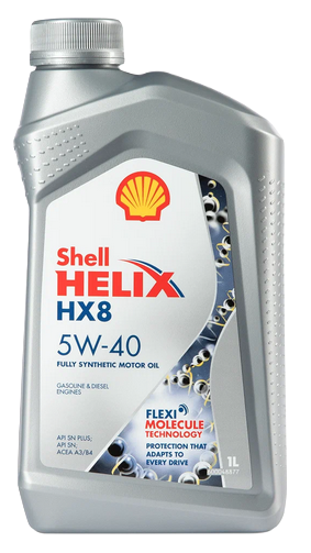 SHELL масло моторное Helix HX8 Synthetic SAE 5W40 SN/CF/A3/B4, MB229.3 синтетическое 1л