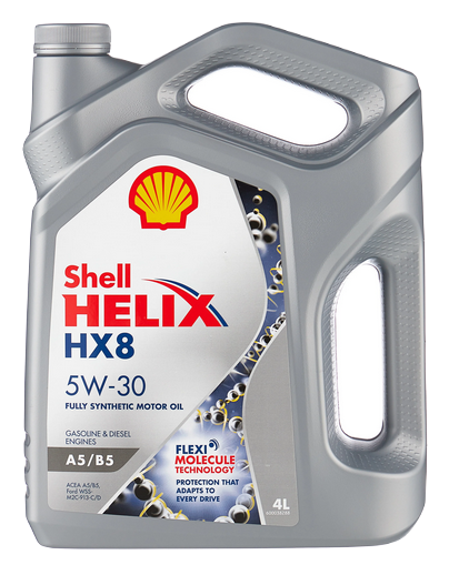 SHELL масло моторное Helix HX8 ACEA A5/B5 5W30 синтетическое 4л Ford 913C/D