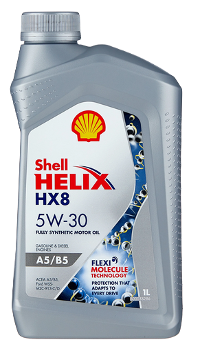 SHELL масло моторное Helix HX8 ACEA A5/B5 5W30 синтетическое 1л Ford 913C/D