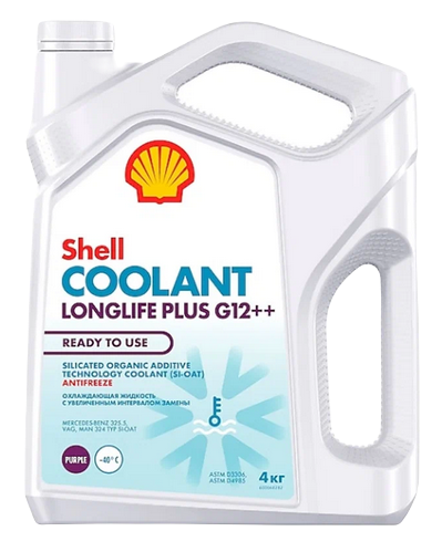 SHELL Антифриз Coolant Longlife Plus G12++ Ready to Use 4кг