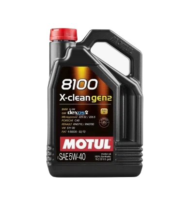 MOTUL 109762 масло моторное 8100 X-CLEAN GEN2 5w40 SN/CF C3 синтетическое 5л