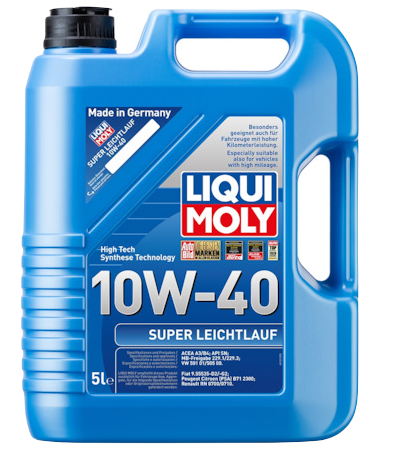 Liqui Moly 1929 масло моторное Super Leichtlauf 10W40 SN A3/B4 полусинтетическое 5л