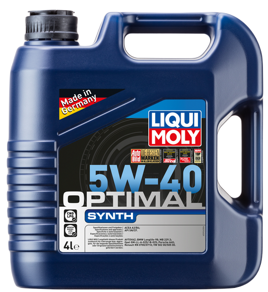 Liqui Moly 3926 масло моторное Optimal Synth 5w40 SM/CF синтетическое 4л