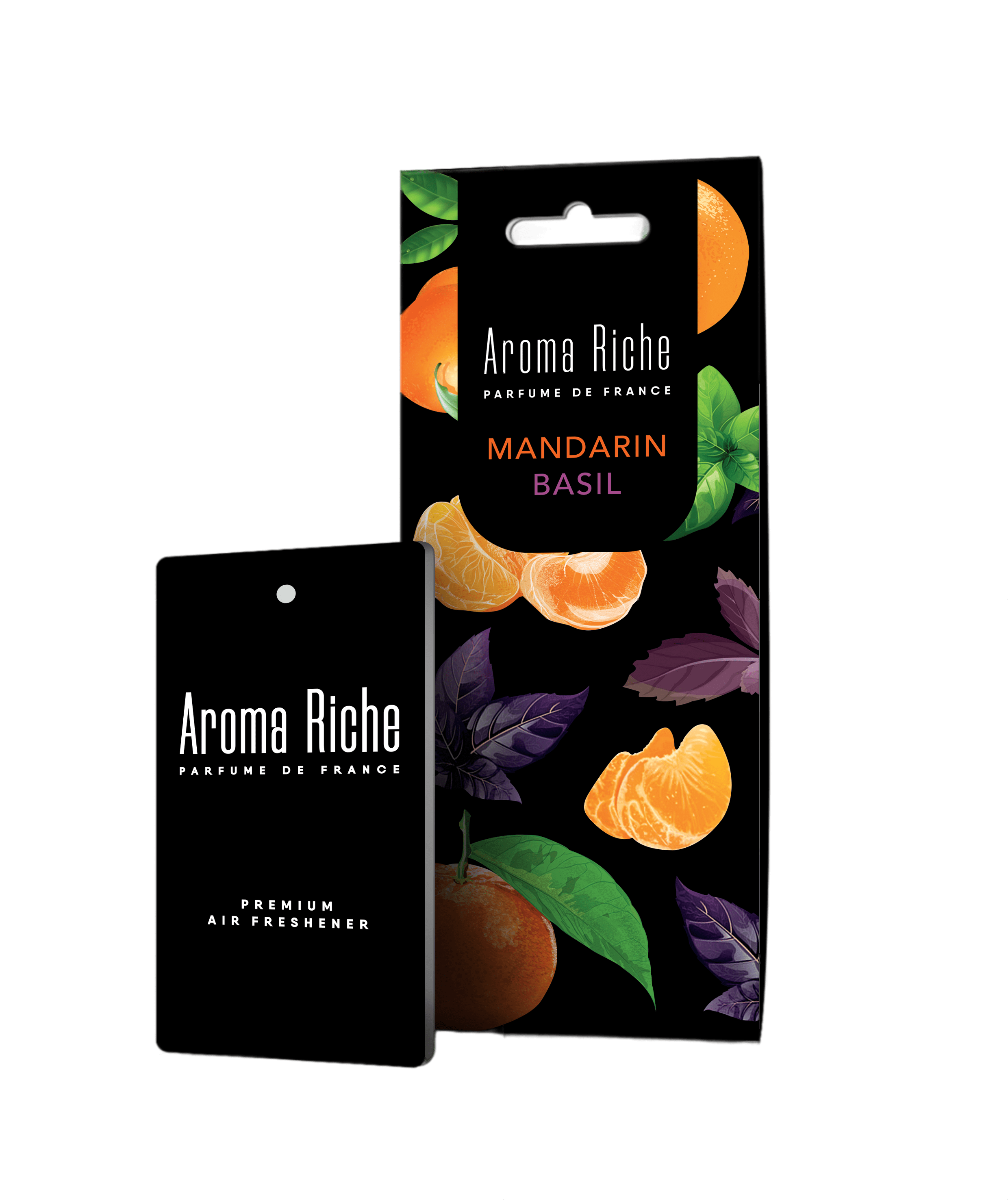 ARFR-6 Ароматизатор воздуха AROMA RICHE флакон с деревянной крышкой - MANDARIN-BASIL (МАНДАРИН И БАЗИЛИК)