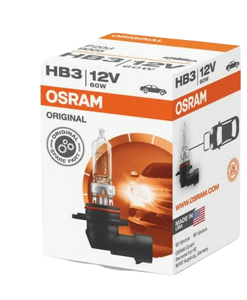 Автолампа 12V НВ3/9005 (60) Р20d OSRAM (O-9005)