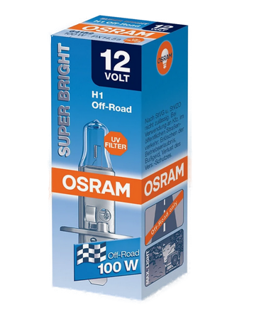 Автолампа 12V H1 (100) P14.5s SUPER BRIGHT OFF-ROAD OSRAM (O-64152 SB)