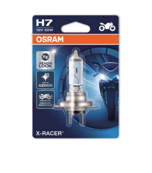 Автолампа 12V H7 (55) PX26d  X-RACER 4200K (блистер)  OSRAM (O-64210XRбл)