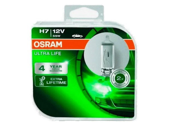 Автолампа 12V Н11 (55) PGJ19-2 ULTRA LIFE (Евробокс, 2шт) OSRAM (О-64211ULT2 EURO)