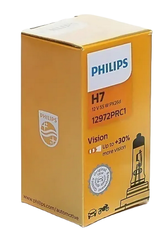 Автолампа 12V Н7 (55) РХ26d+30%  Premium PHILIPS (P-12972PR)