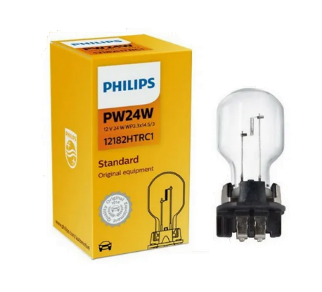 Автолампа 12V РW24 (WP3.3*14.5/4 PHILIPS (P-12182HTR)