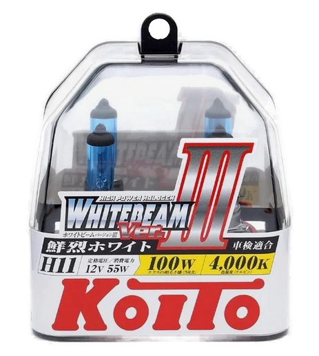 Автолампа 12V H11 55W (100W) HI-TEMP  OTHER BRAND 2шт KOITO Whitebeam (P0750W)