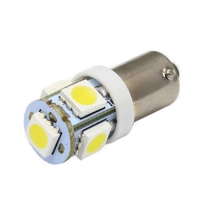 Автолампа 12V T4W (BA9S) - SMD5050 5Led 1.2Вт Св/д Желтая DLED