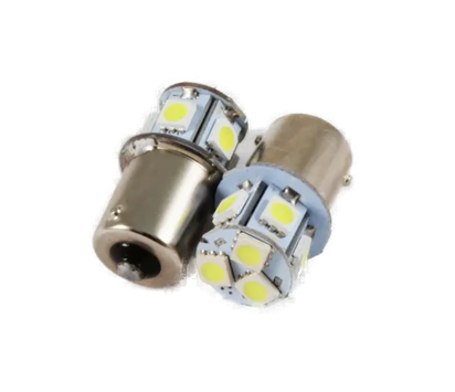 Автолампа 12V P21W (BA15S) - SMD5050 13Led 3.12Вт Св/д Оранжевый DLED