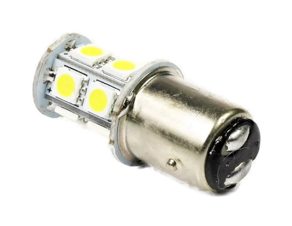 Автолампа 12V P21/5W BAY15D - SMD5050 13Led 3.12Вт Св/д Белый DLED