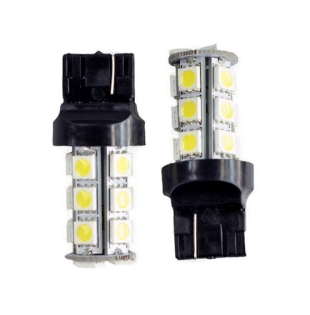 Автолампа 12V W21W-T20-7440-SMD5050 18Led 4.32Вт Св/д Желтый DLED (к-т 2 шт